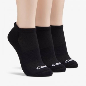 Clarks 3 Pack Solid Athletic Sock Negras | CLKS-84638