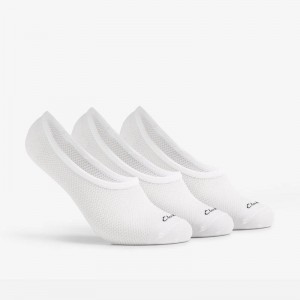 Clarks 3 pack Liner Socks Blancas | CLKS-84186