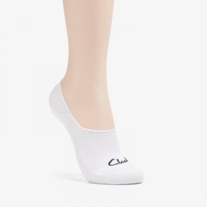 Clarks Basic Liner Sock Blancas | CLKS-84653