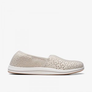 Clarks Breeze Emily Gris Claro Marrones | CLKS-85351