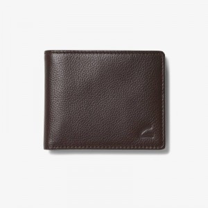 Clarks Classic Pebble Slimfold Wallet Marrones | CLKS-84166