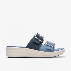 Clarks Drift Buckle Azules | CLKS-84736