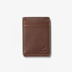 Clarks Pebble Wide Money Clip Wallet Marrones | CLKS-84165