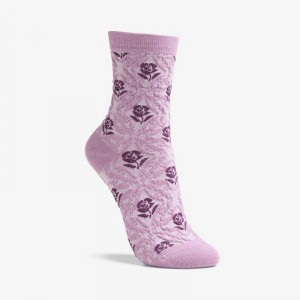 Clarks Raised Floral Sock Moradas | CLKS-84658