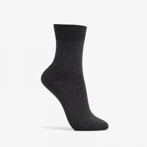 Clarks Solid Dress Crew Sock Gris | CLKS-84633