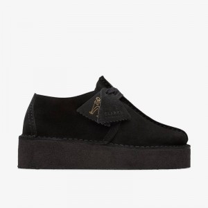 Clarks Trek Wedge Negras | CLKS-84679