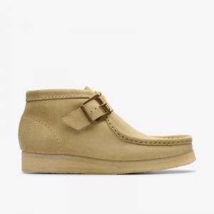 Clarks Walla Boot Buckle Beige | CLKS-85609