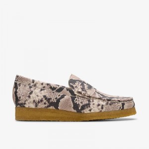 Clarks Wallabee Loafer Gris Serpent | CLKS-85400