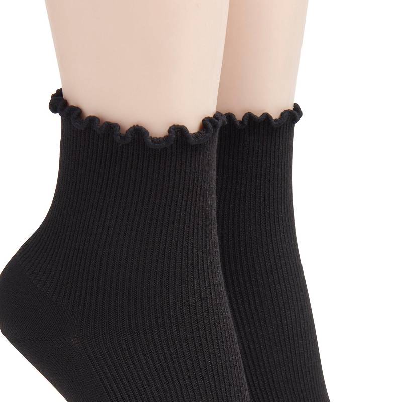 Clarks 2 Pack Rosewelt Crew Sock Negras Negras | CLKS-84640