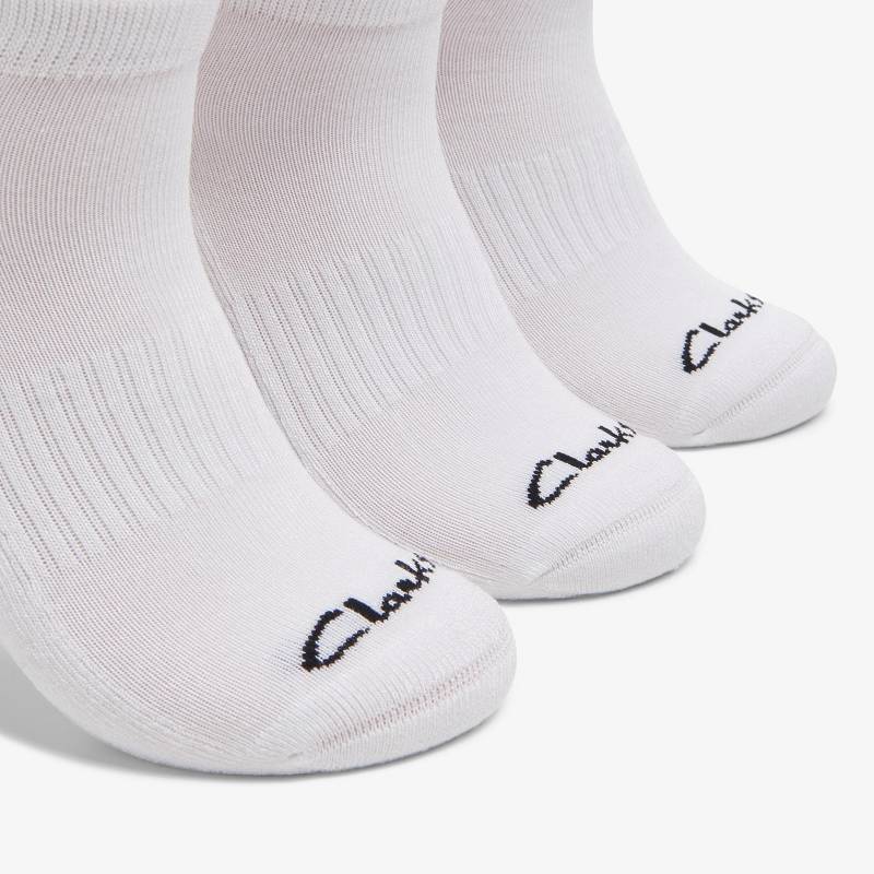 Clarks 3 Pack Athletic Blancas | CLKS-84191