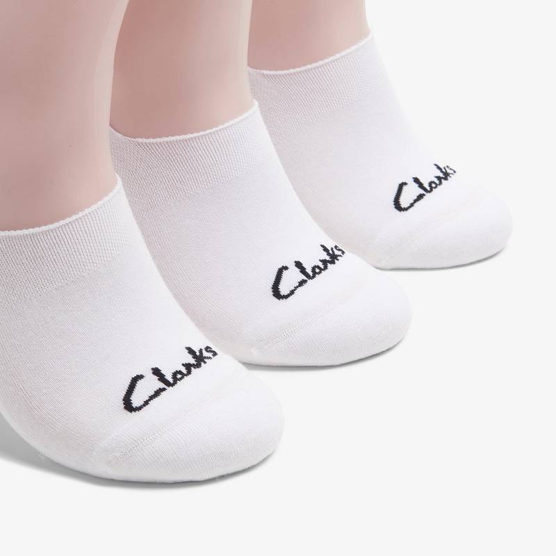 Clarks 3 pack Solid Liner Sock Blancas | CLKS-84173