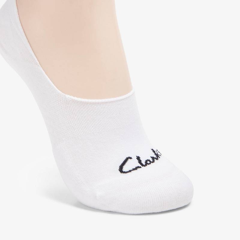 Clarks Basic Liner Sock Blancas | CLKS-84653