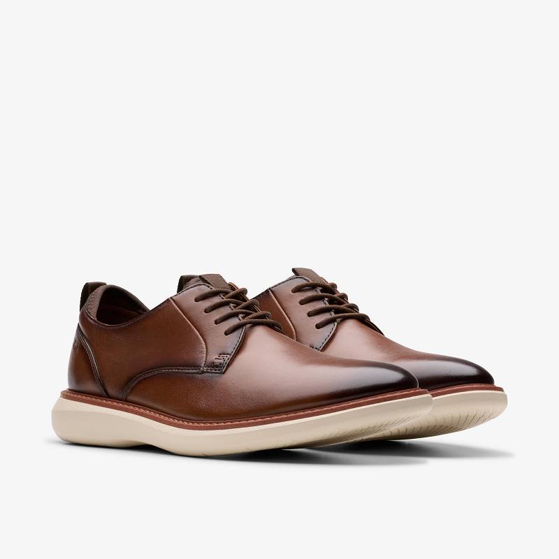 Clarks Brantin Plain Marrones Oscuro | CLKS-84475