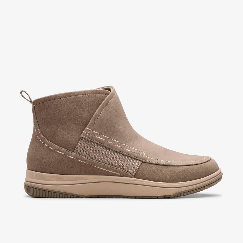 Clarks Breeze Cora Gris Oscuro Marrones | CLKS-85466