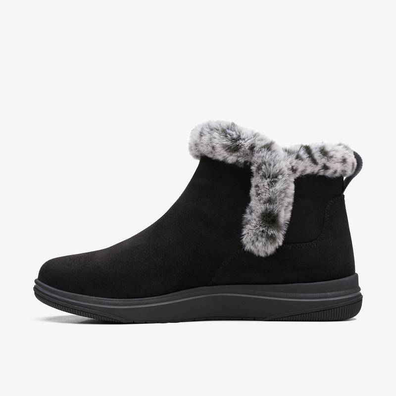 Clarks Breeze Fur Negras | CLKS-85469