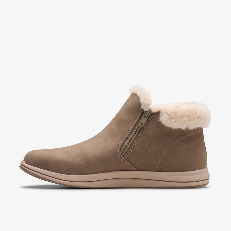 Clarks Breeze Twist Gris Oscuro Marrones | CLKS-85558