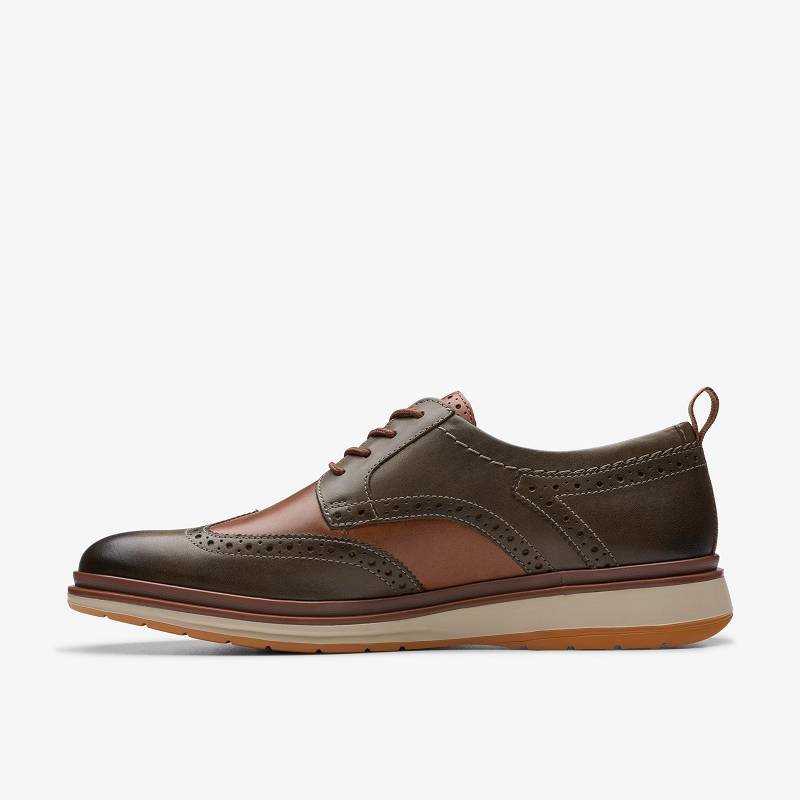 Clarks Chantry Wing Verde Oliva Oscuro | CLKS-84473