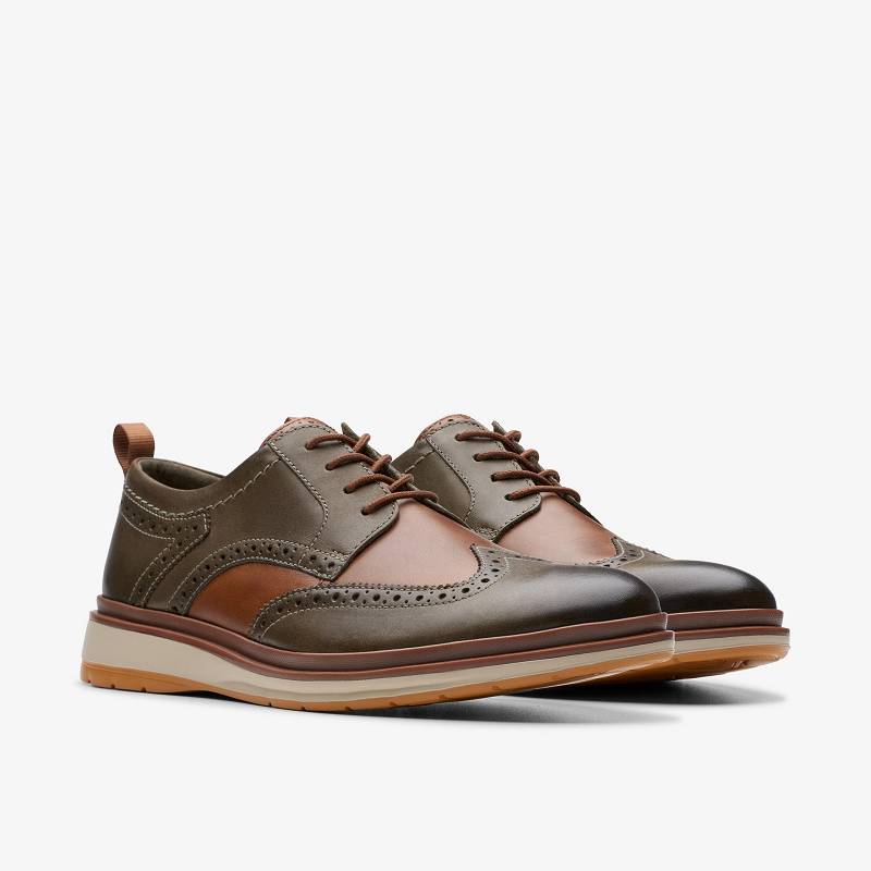 Clarks Chantry Wing Verde Oliva Oscuro | CLKS-84473