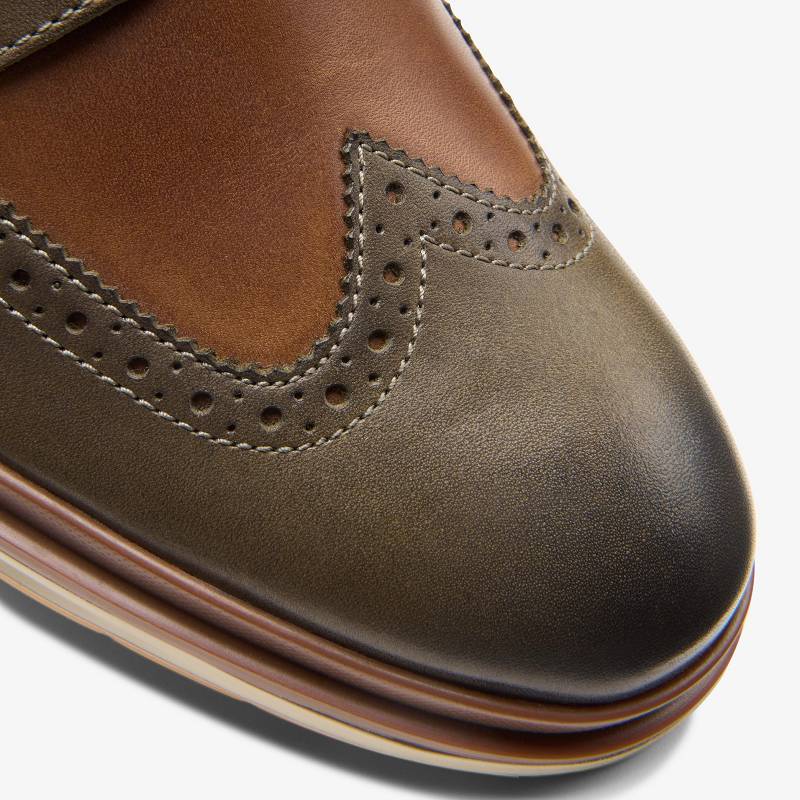 Clarks Chantry Wing Verde Oliva Oscuro | CLKS-84397