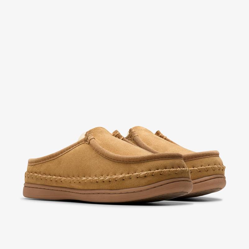 Clarks Eldric Oake Slippers Marrones | CLKS-84212