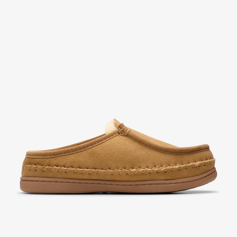 Clarks Eldric Oake Slippers Marrones | CLKS-84212