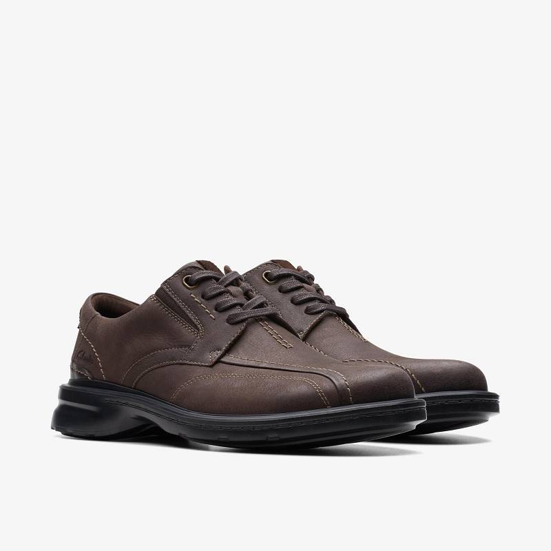 Clarks Gessler Lace Marrones Oscuro | CLKS-84456