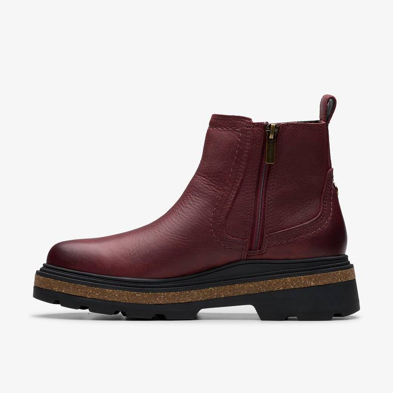 Clarks Hencroft Step Waterproof Burdeos | CLKS-85513