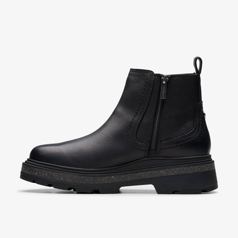 Clarks Hencroft Step Waterproof Negras | CLKS-85512