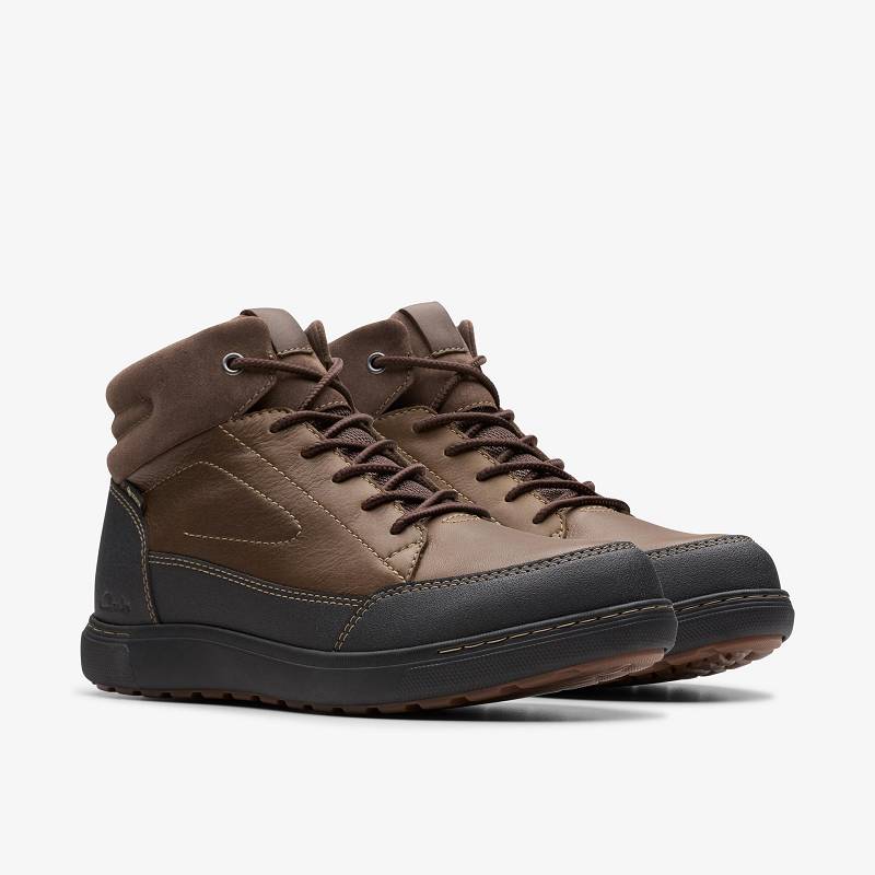 Clarks Mapstone Hi Gore-Tex Marrones Oscuro | CLKS-84249