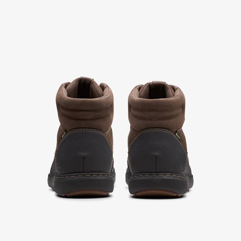 Clarks Mapstone Hi Gore-Tex Marrones Oscuro | CLKS-84249