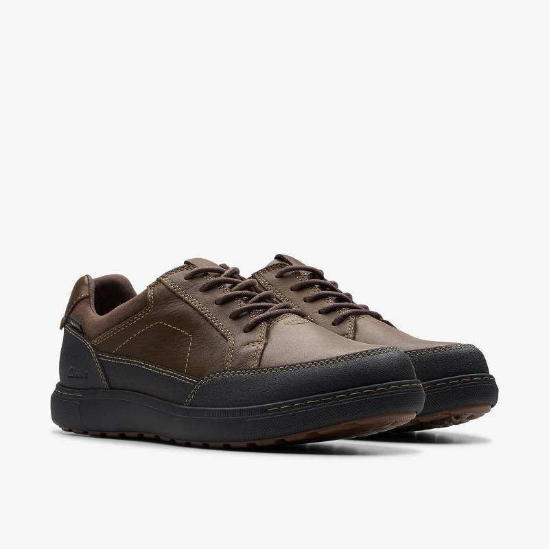 Clarks Mapstone Lo Gore-Tex Marrones Oscuro | CLKS-84353