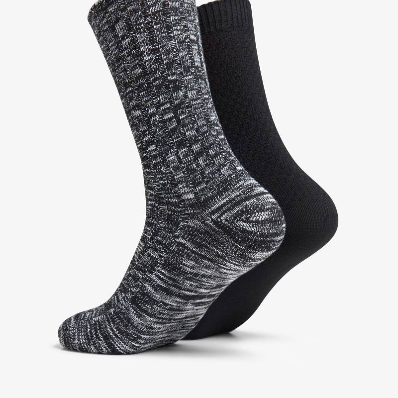 Clarks Marled Crew Sock Negras | CLKS-84171