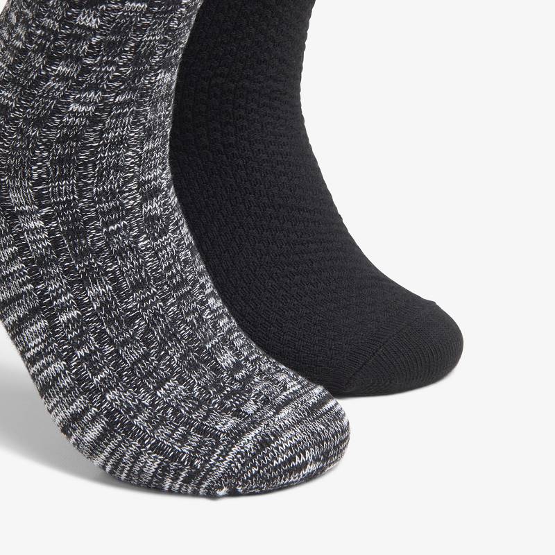 Clarks Marled Crew Sock Negras | CLKS-84171