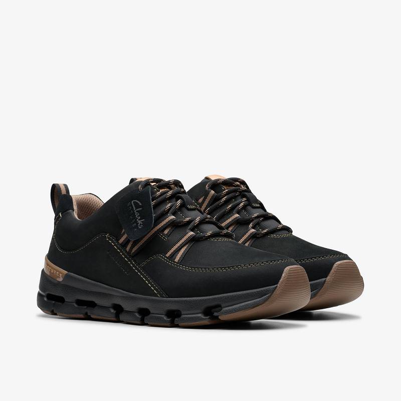 Clarks Nature X Tie Waterproof Negras | CLKS-85161