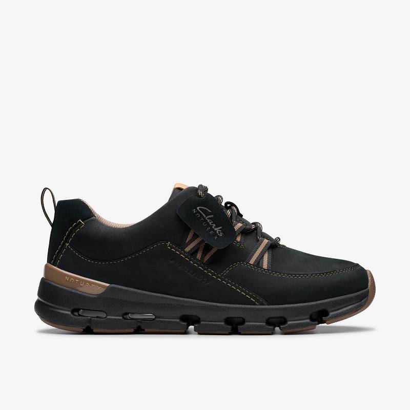 Clarks Nature X Tie Waterproof Negras | CLKS-85161