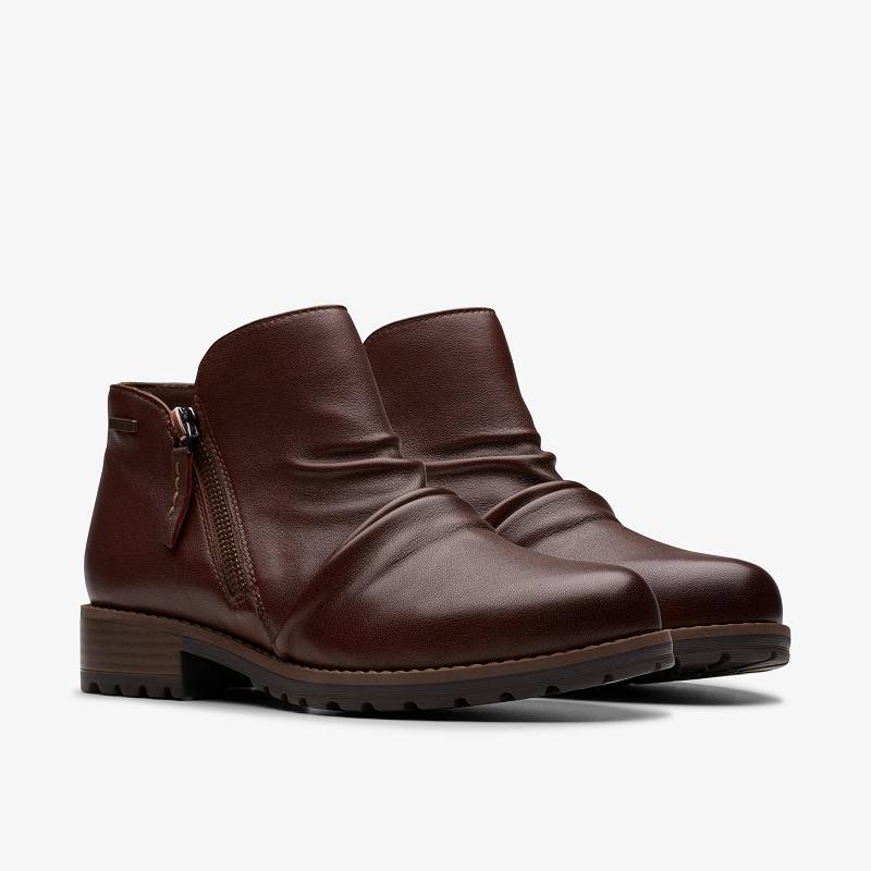 Clarks Nissini Top Waterproof Marrones | CLKS-85453