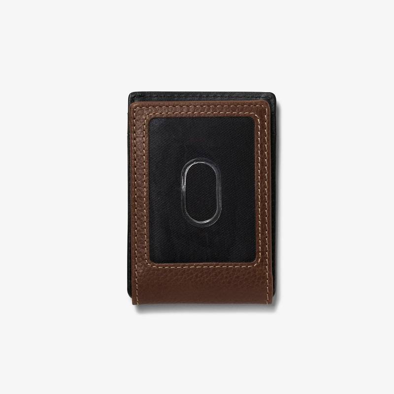 Clarks Pebble Wide Money Clip Wallet Marrones | CLKS-84165