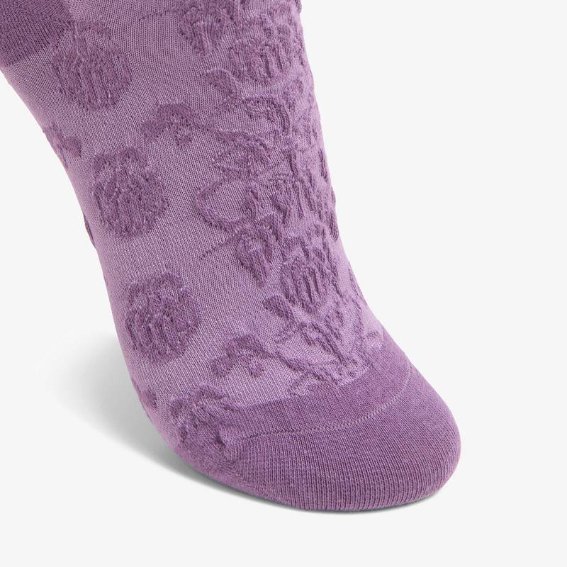 Clarks Raised Floral Sock Moradas | CLKS-84657