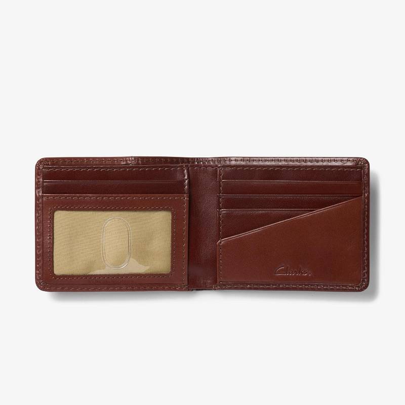 Clarks Shine Passcase Wallet Marrones | CLKS-84162