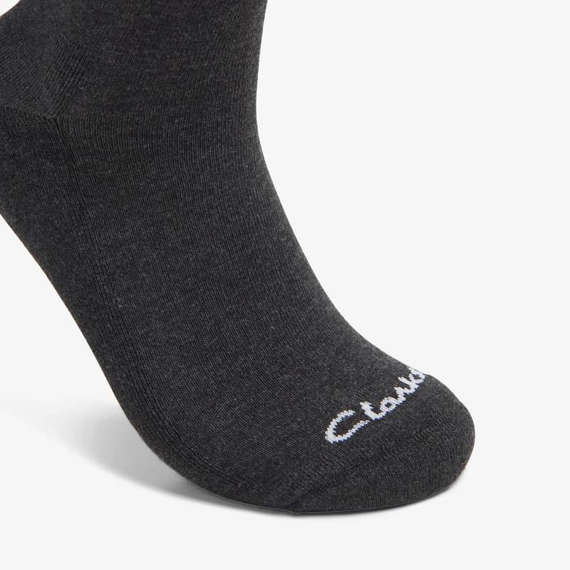 Clarks Solid Crew Sock Gris | CLKS-84180