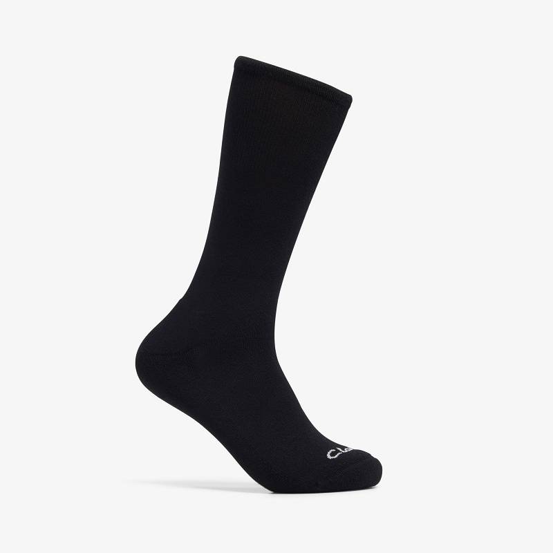 Clarks Solid Crew Sock Negras | CLKS-84179