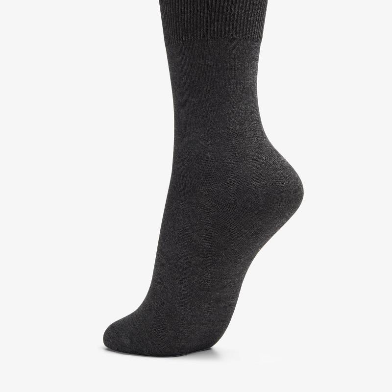 Clarks Solid Dress Crew Sock Gris | CLKS-84633