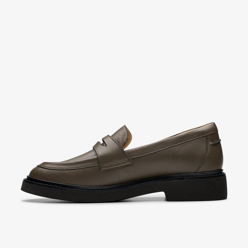 Clarks Splend Edge Verde Oliva Oscuro | CLKS-85376