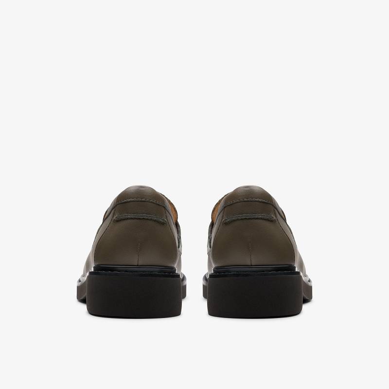 Clarks Splend Edge Verde Oliva Oscuro | CLKS-85376