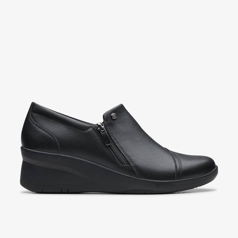 Clarks Suttyn Zip Negras | CLKS-84725