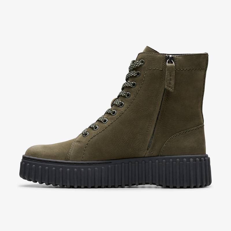 Clarks Torhill Rise Verde Oscuro | CLKS-85563