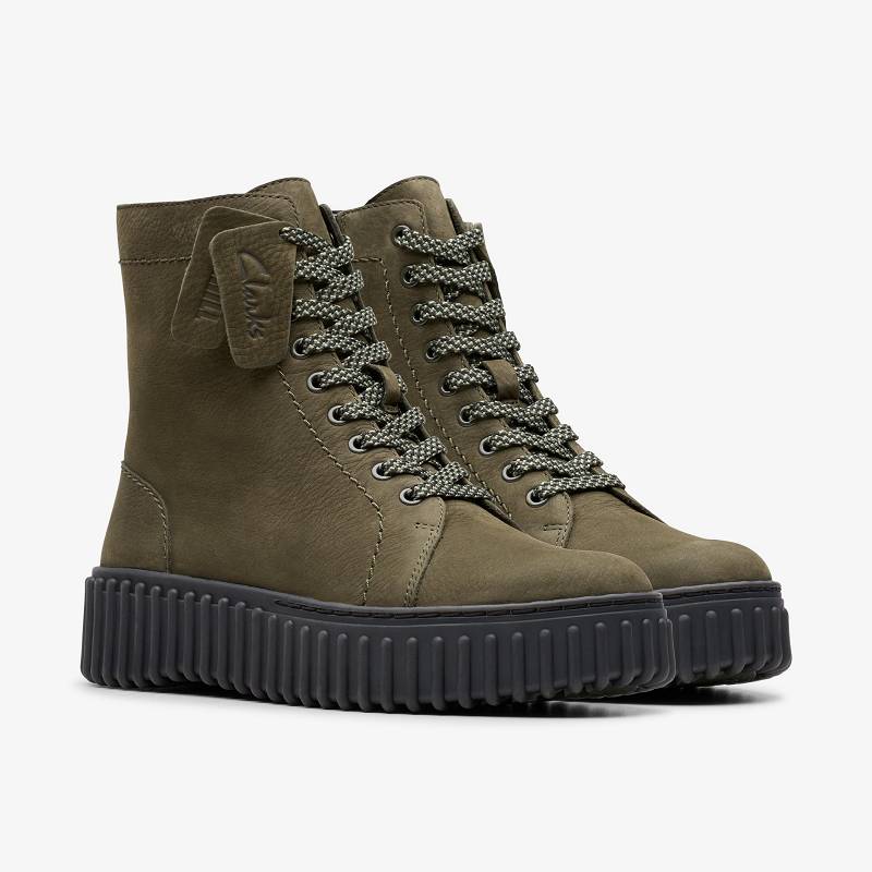 Clarks Torhill Rise Verde Oscuro | CLKS-85563