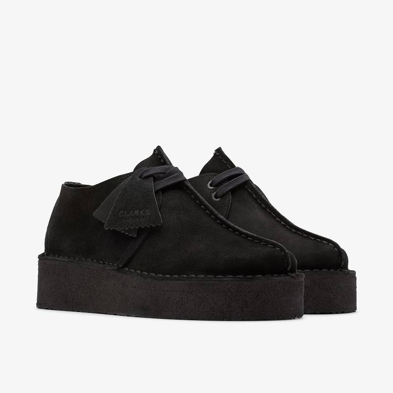 Clarks Trek Wedge Negras | CLKS-84679