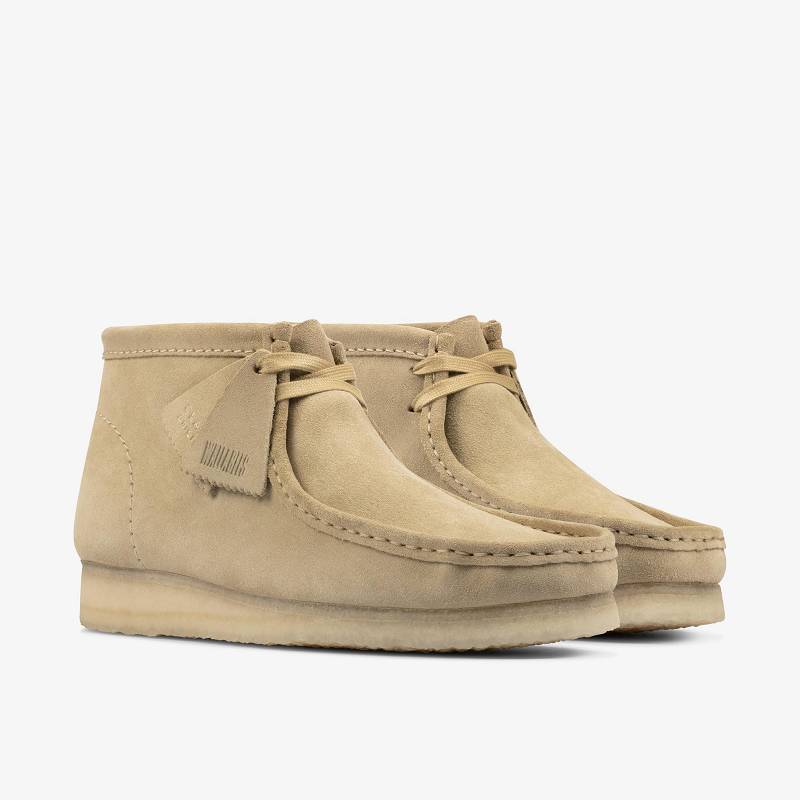 Clarks Wallabee Boot Beige | CLKS-84488