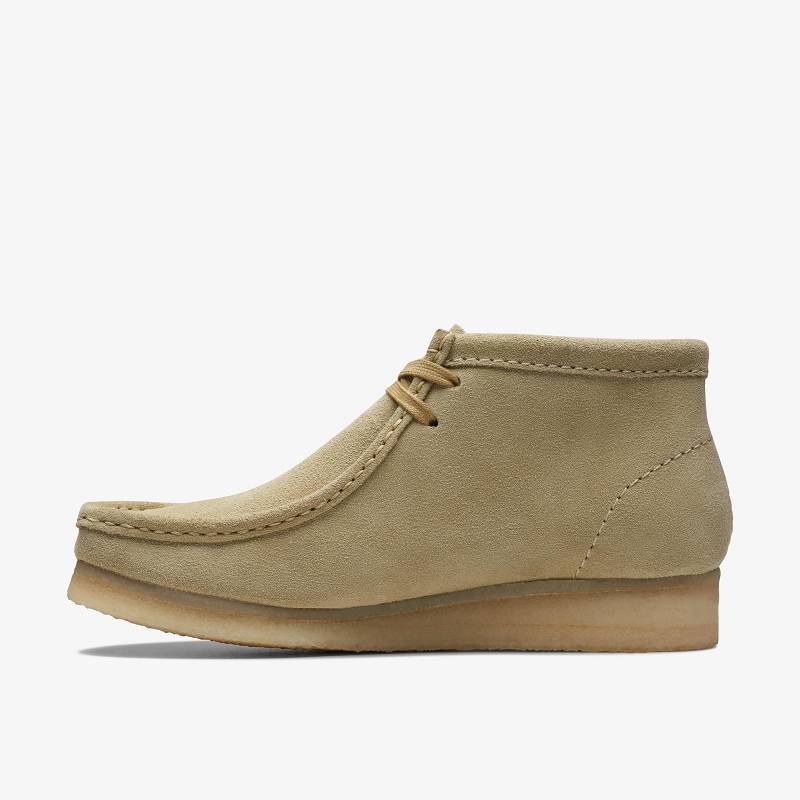 Clarks Wallabee Boot Beige | CLKS-85555